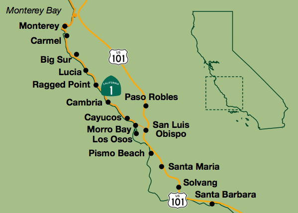 Map Santa Barbara bike tour